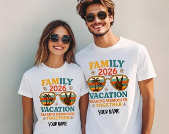 Custom  Retro Family Vacation 2026 Making Memories Together Shirts, Cruise Crew, Family Cruise  Shirt, Vacation Shirt