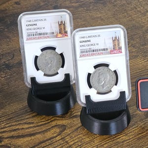 Coin Holder Display Stand – 3D Printed for Certified NGC / ICG / PCGS Slabs