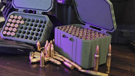 Personalized Ammo Storage Box: 3D Printed Case Stackable