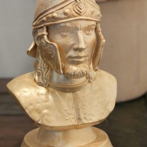 Roman Soldier Bust - Sculpture -  3D printer and hand painted - Small