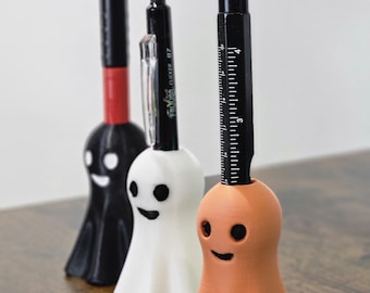 3D Printed Ghost Pen Holder – Cute PLA Desk Organizer