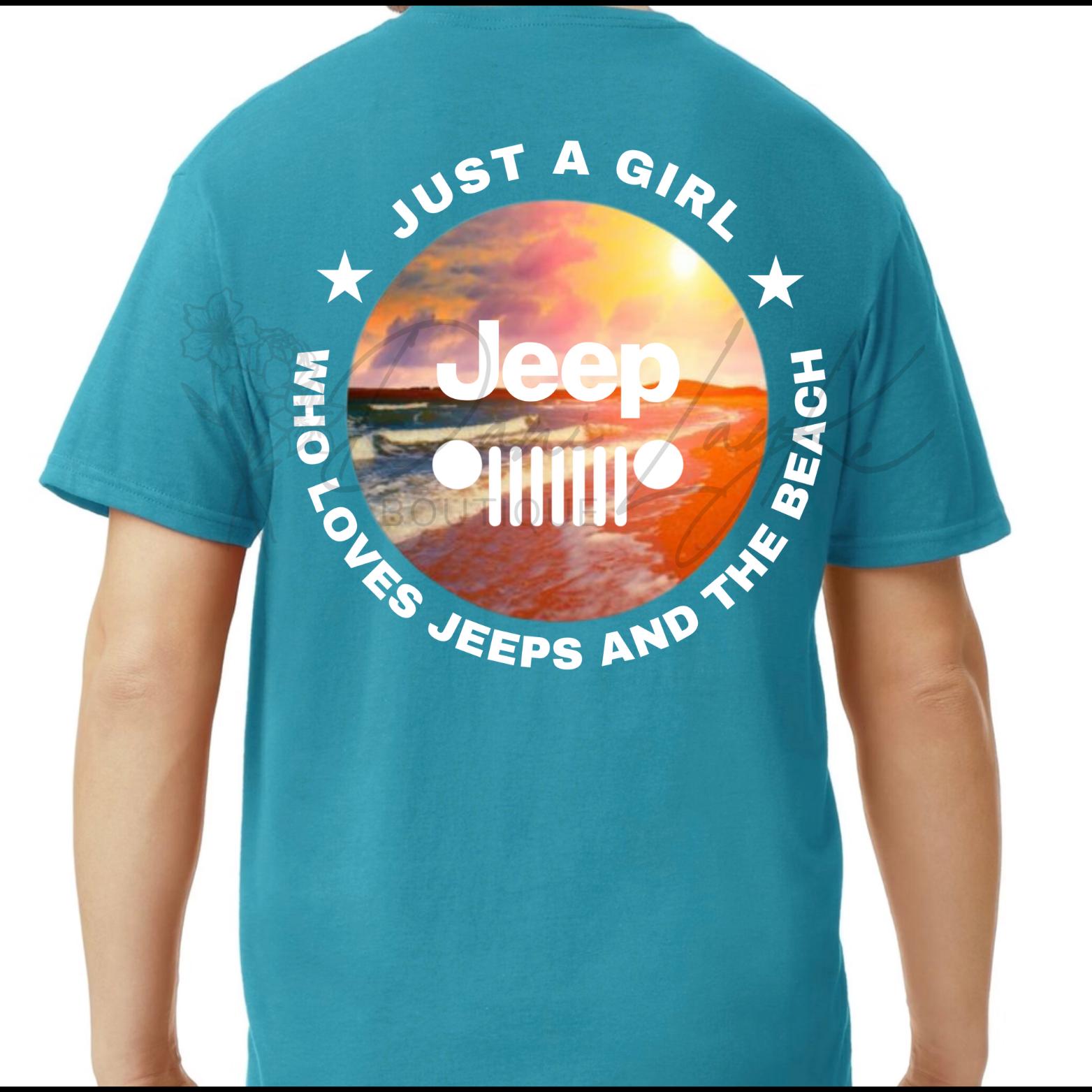 Beach Jeep Svg
