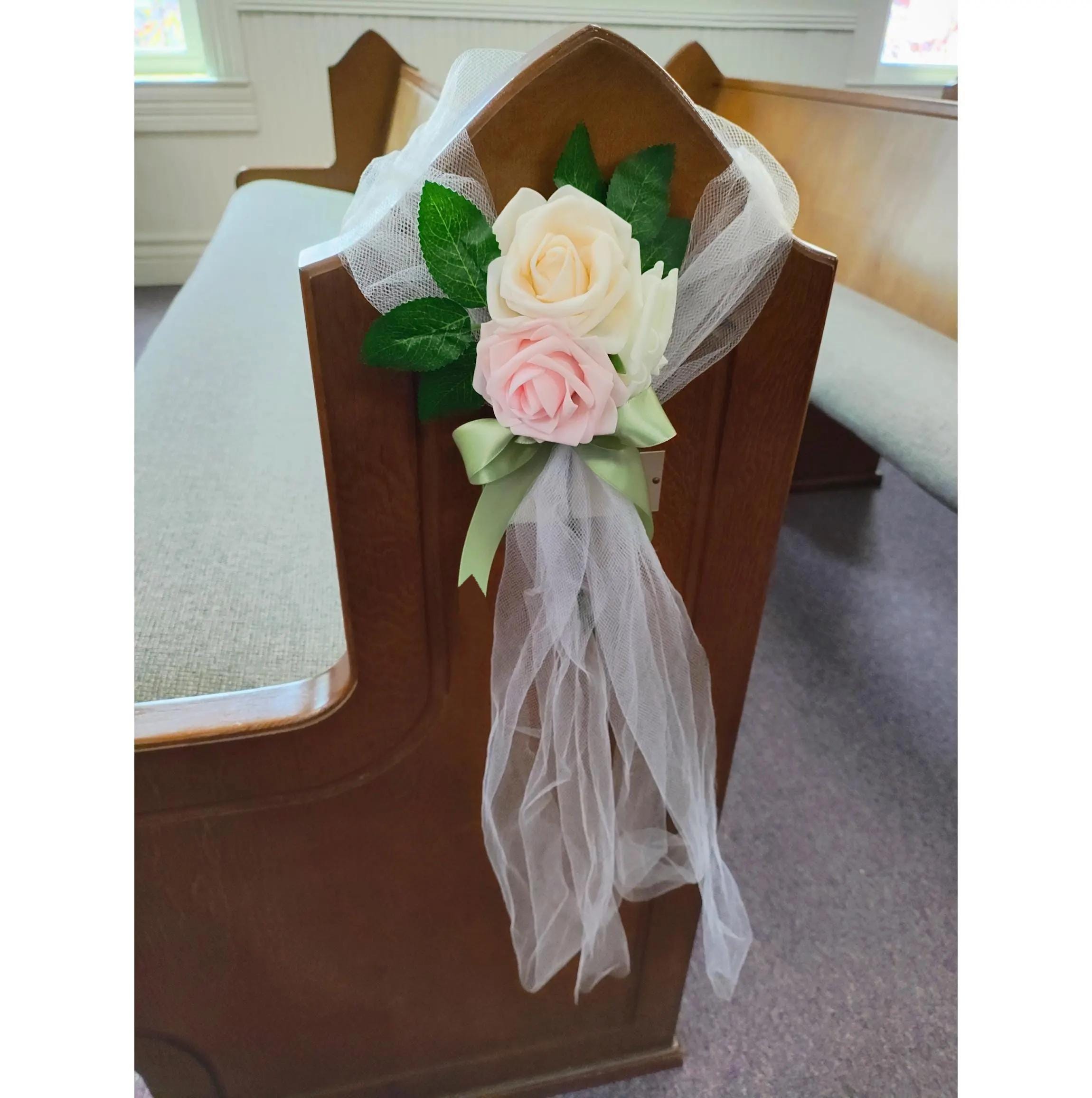 10x Wedding Pew Decorations - Aisle Decoration - Flower Arrangements ...