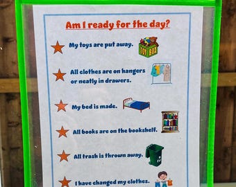Kids Clean Room Checklist