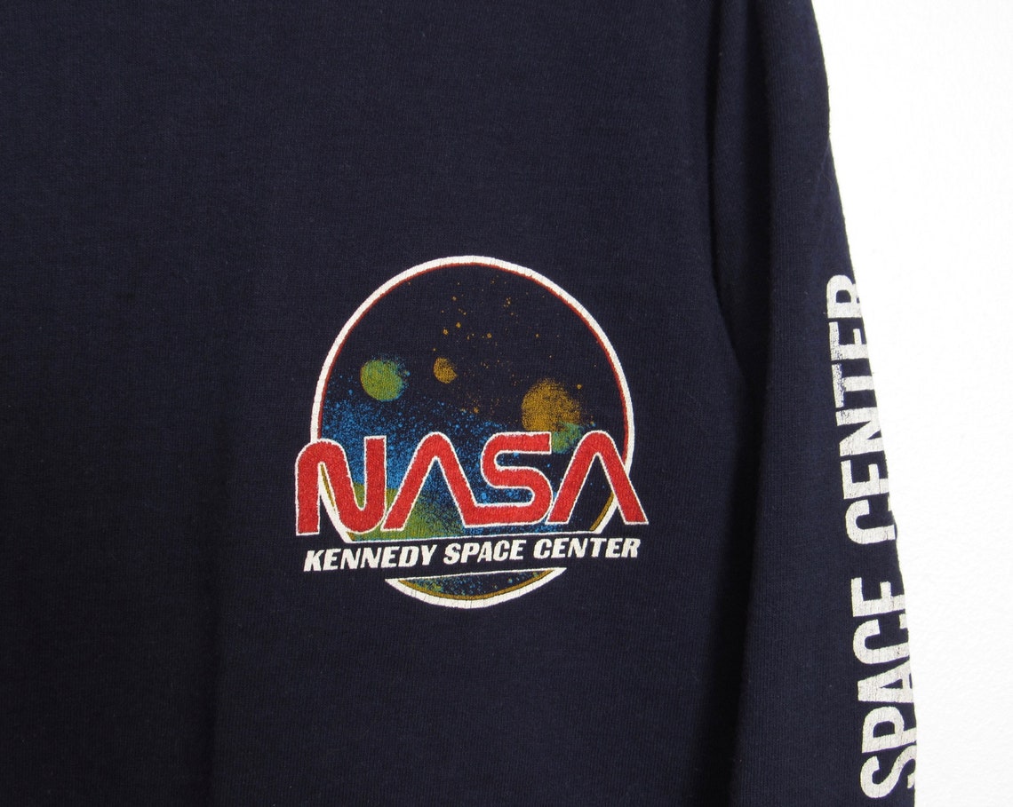 Vintage Youth NASA Kennedy Space Center T-shirt / Long Sleeved | Etsy