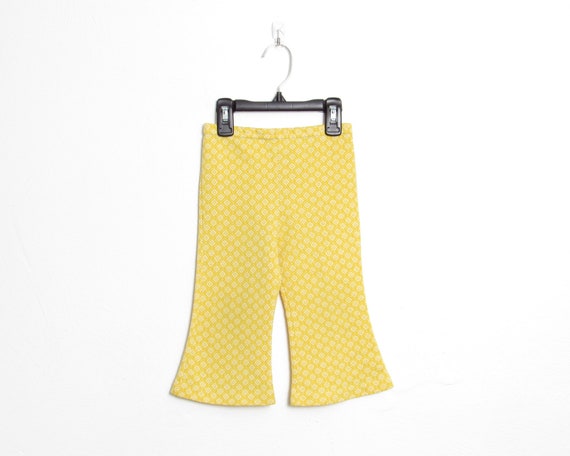 Girl's Health-tex Flared Pants / Yellow & White Di