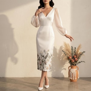 fall barn wedding guest dresses Maqroz Barn Wedding Guest Dresses for Women V Neck Casual Short Dress Loose Bodycon Plus Size Dress Aline Dress Boho Dress Modest Wedding Guest Dress