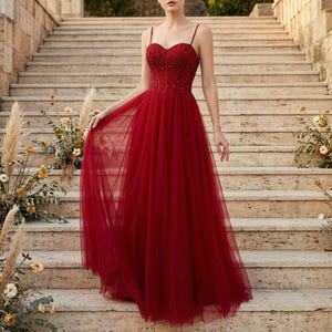 Red Engagement Gown - Etsy Red Engagement Gown - Etsy