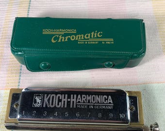 希少品 Koch-Harmonica クロマチックハーモニカ Gキー Vintage Koch Chromatic Harmonica: Key of G, Original Box (1930-40s