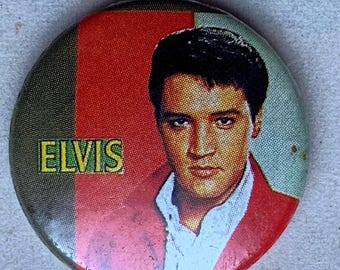 Elvis Presley vintage badge.