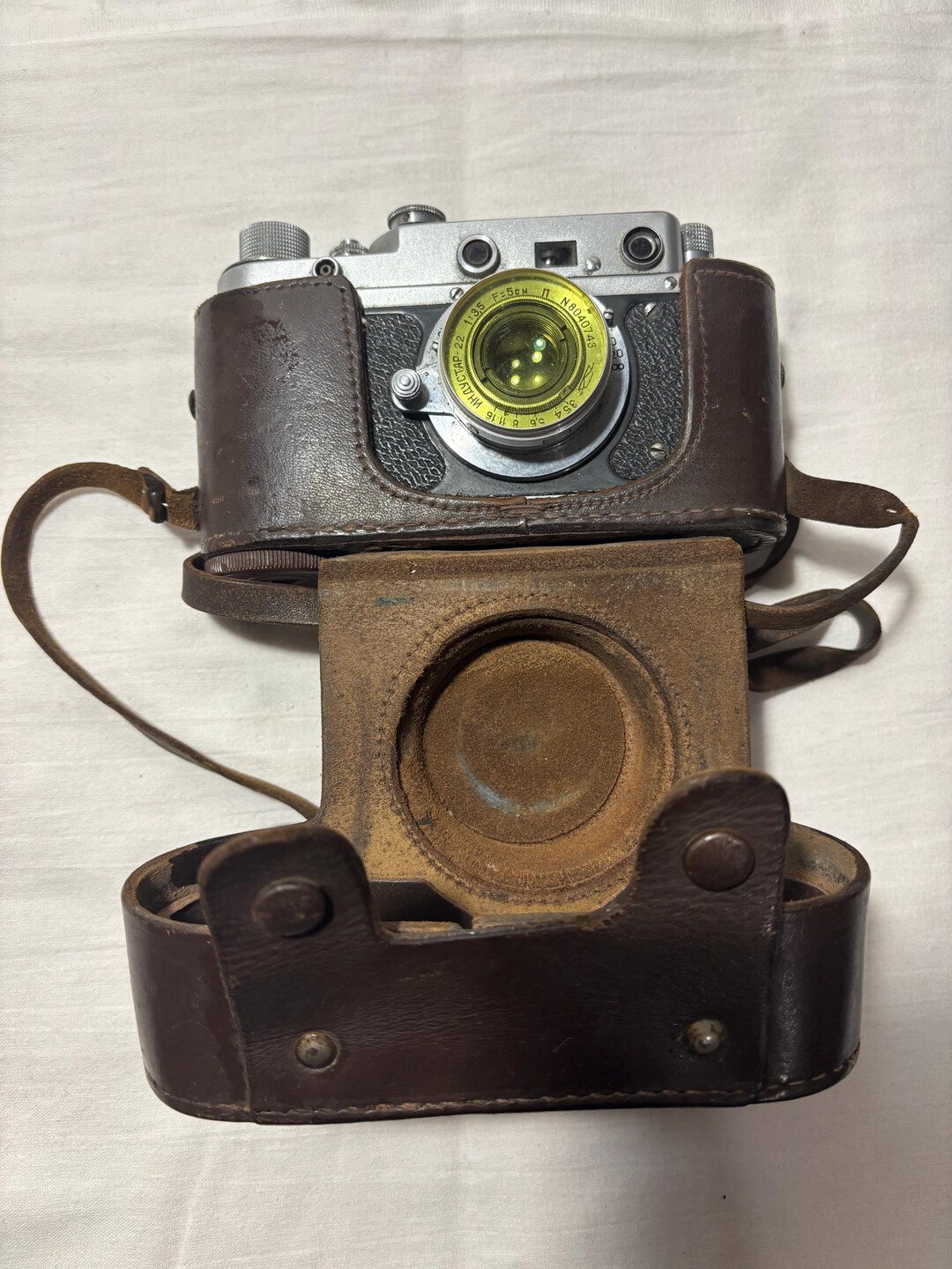 Zorki S Camera. Leica Analog. Industar 22 Lens. F 5cm, 1:35. in