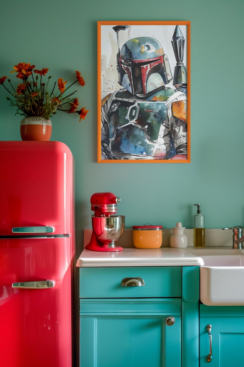 Tableau Star Wars Boba Fett - Impression Sur Toile Tendue - Plusieurs Tailles - UK