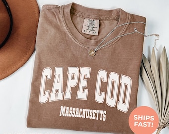 Cape Cod Comfort Colors Shirt: Retro Massachusetts Travel Tee