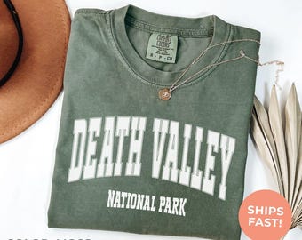 Death Valley National Park Comfort Colors Shirt, California Travel Gift, Souvenir Tee, Retro Style Shirt, Vacation Tee, Outdoor Shirt