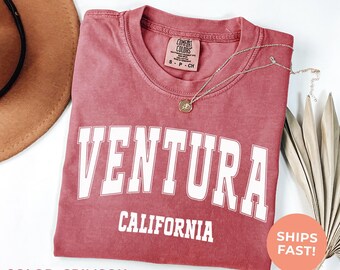 Ventura California Comfort Colors® Tee: Retro Travel Souvenir Shirt, Vacation Tshirt, Road Trip Gift