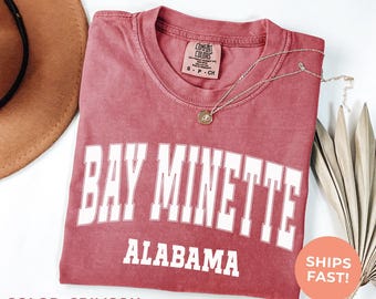 Bay Minette Alabama Comfort Colors® Tee: Retro Travel Souvenir Shirt, Vacation Tshirt, Road Trip Gift