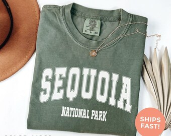 Sequoia National Park Comfort Colors Shirt, California Travel Gift, Vacation Tee, Souvenir Shirt, Retro Style Shirt, Outdoor Tee