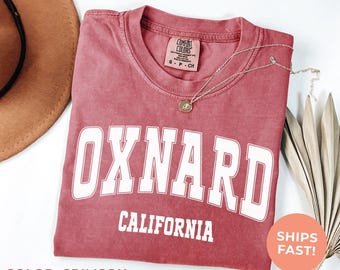 Oxnard California Comfort Colors® Tee: Retro Travel Souvenir Shirt, Vacation Tshirt, Road Trip Gift