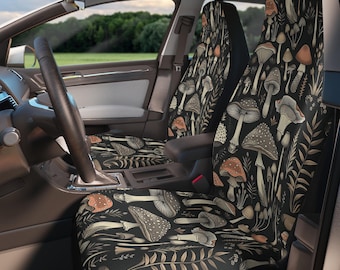 Mushroom Car Seat Covers: Cottagecore Witchy Vehicle Decor