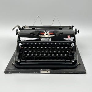 Optima Black Mechanical Typewriter 1970s German Manual Office Machine—Vintage Retro Decor Fully Functional Gift for Writers & Collectors USA