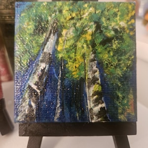 Vibrant Expressions, Abstract Mini-Acrylic Paintings On Canvas For Gift or Home Decor