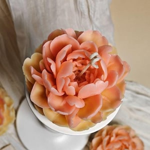 Peony Flower Candle, Handmade Candle Flower, Beeswax Candle, Flower Candle, Gift Candle, Unique Gift, Wedding gift, Premium Gift