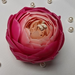 Peony Flower Candle, Handmade Candle Flower, Beeswax candle, Flower candle, Gift Candle, Unique Gift, Wedding gift, Premium Gift