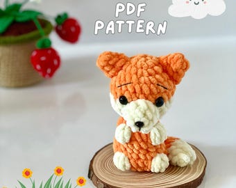 Fox Crochet Pattern | Fox Amigurumi Pattern | Crochet Fox Tutorial | Amigurumi PDF | Fox Toy Crochet Pattern | English PDF Download