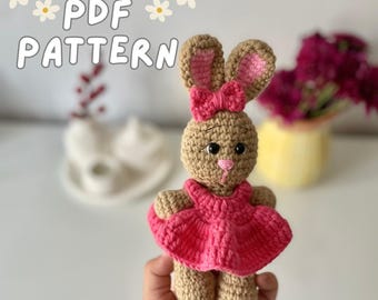 Bunny Crochet Pattern | Easter Bunny Amigurumi | Crochet Bunny Pattern PDF | Crochet Rabbit Pattern | PDF English | DIY Tutorial Download