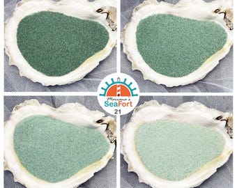 Smaragdgrön sand: Helt naturlig dekoration, sandkonst