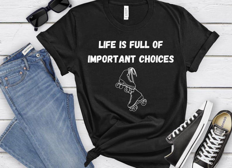 Roller Skating Shirt, Retro Skate Tee, Roller Derby Gift, Vintage Skater Top, 70s 80s Style Tshirt image 2