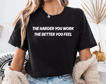 Camiseta motivacional para hacer ejercicio, camiseta de fitness, camiseta de gimnasio, camiseta inspiradora para hacer ejercicio, ropa deportiva