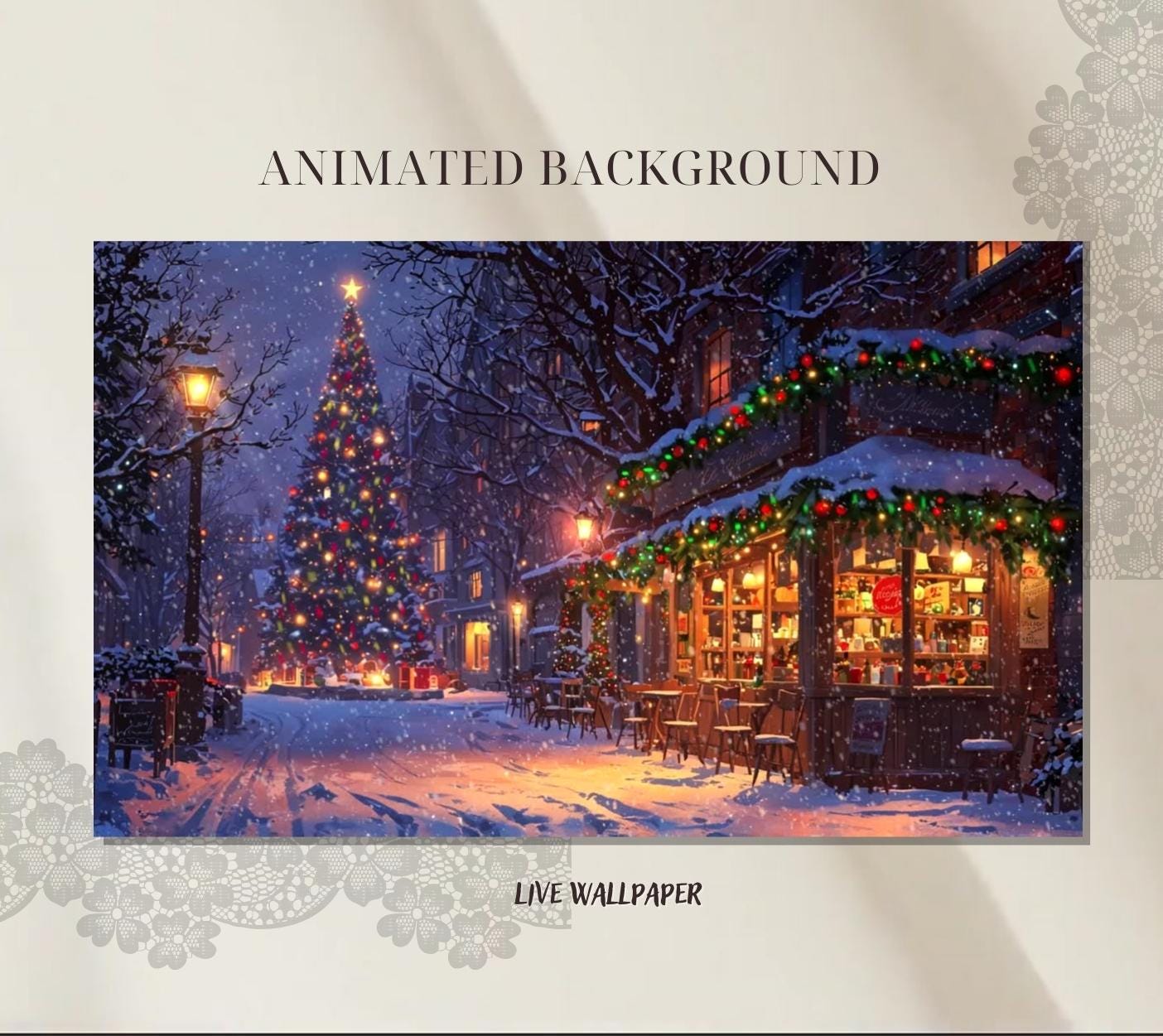 Xmas wallpaper - Etsy México, image size:1404x1251