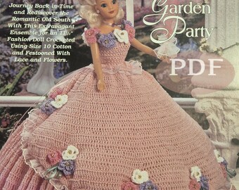 Crochet Ladies of Fashion Series - Charlotte's garden party - PDF crochet pattern - Instant digital download