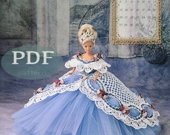 Serie de colección de la Sociedad de muñecas de Annie's Calendar Bed 1997 - JULIO - Patrón de crochet en PDF - Descarga digital instantánea