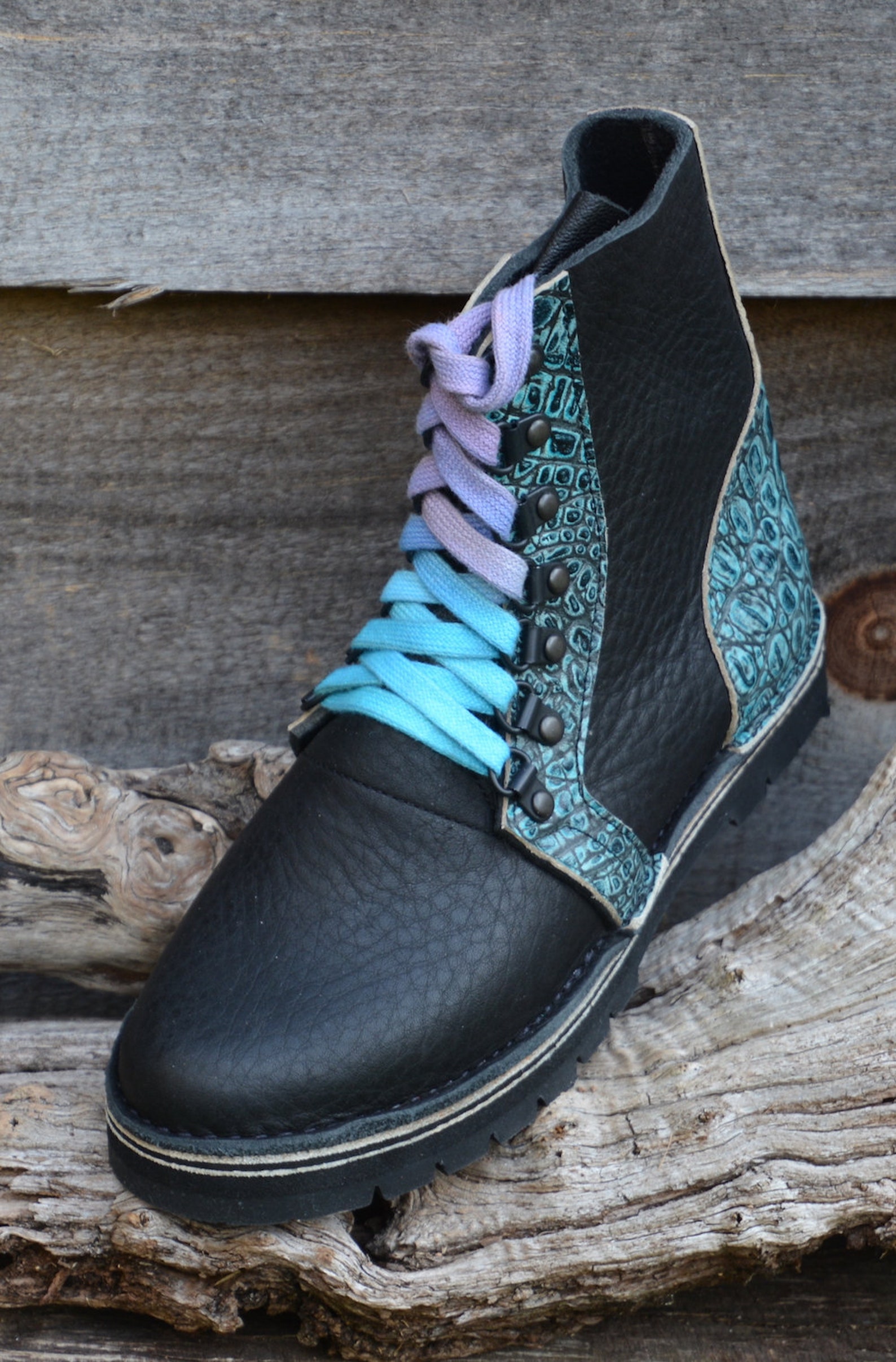 custom leather boots mens