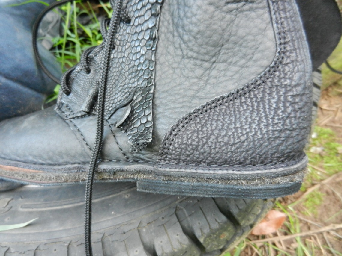 handmade leather hiking boots