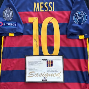 Lionel Messi SIGNED Rare 15/16 FC Barcelona Rare Shirt/Jersey + COA (read description)