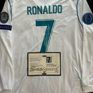 Cristiano Ronaldo SIGNED Real Madrid 2017 UCL Shirt/Jersey +COA (read description)