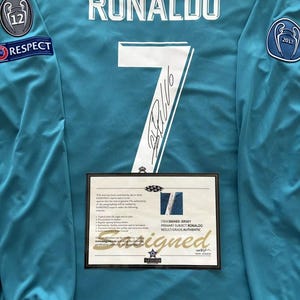 Cristiano Ronaldo SIGNED Real Madrid Rare 2017 UCL Shirt/Jersey +COA (read description)