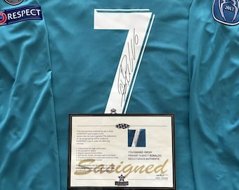 Cristiano Ronaldo SIGNED Real Madrid Rare 2017 UCL Shirt/Jersey +COA (read description)
