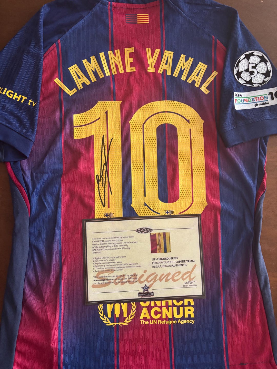 Lamine Yamal SIGNED FC Barcelona Rare Shirt/jersey + COA (read