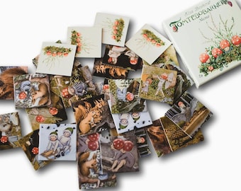 Memory game based on the story and illustrations of Children of the Forest (Tomtebobarnen) a well-known story by Elsa Beskow, Montessori