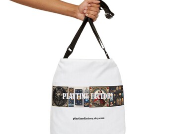 Store your games safely and transport them easily, Adjustable Tote Bag (AOP), take them to daycare or to a board game evening, organization