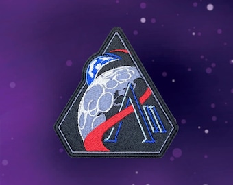 Artemis II Patch Gestickt NASA Mission Patch Weltraum Abzeichen Aufnäher Aufnäher Weltraum Exploration Geschenk Astronaut Sammlerstück