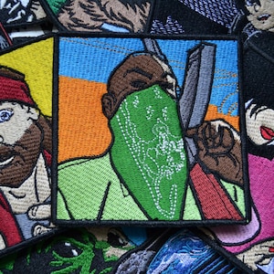 Écusson GTA 10 x 10 cm, écusson Grove Street Gaming, écusson inspiré du jeu Los Santos, cadeau pour gamer, écusson thermocollant brodé