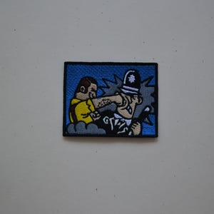 Parche bordado ACAB Punk 10 x 8 cm Parche para chaqueta Punk Rock Coser o planchar Insignia de chaleco Rebel DIY Parche de ropa urbana alternativa Chaleco de batalla