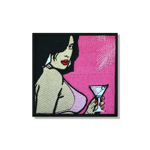 GTA Broderad Tygmärke, Grand Theft Auto Tygmärke, GTA Vice City Gaming Tygmärke, Retro Gamer Gåva, GTA Fan Gåva, 10 x 10 cm