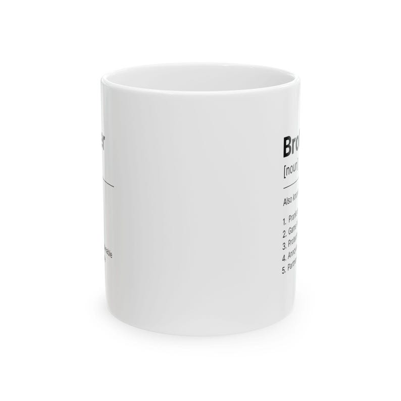 Brother Mug Funny Cute Gift for Brother Birthday Christmas Present