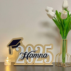 Personalized Graduation 2025 Sign | Custom Wood Grad Sign Decor | Graduation 2025 Best Gifts | Senior Year Photo Prop | Class of 2025 Sign |